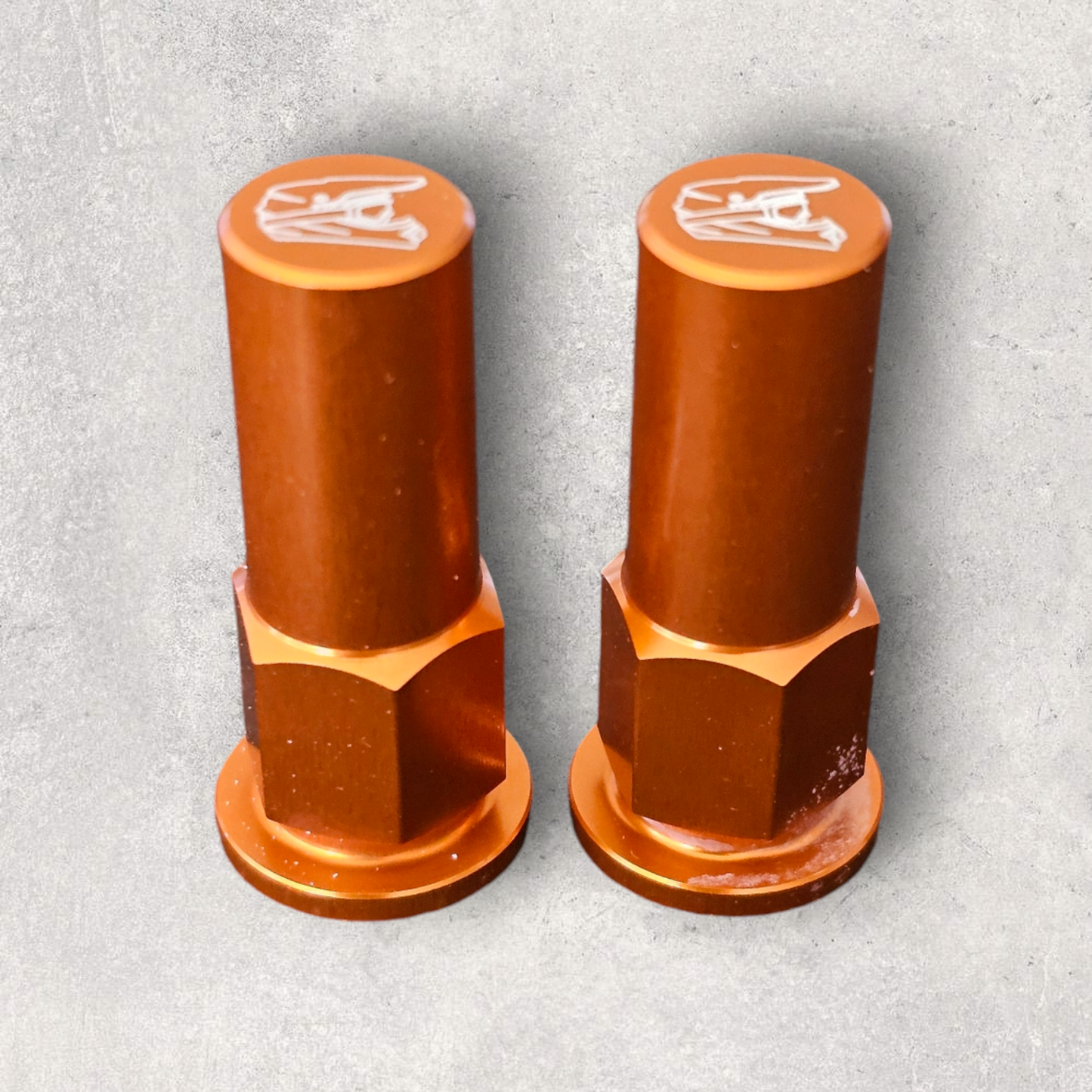 KTM Aluminium Lock Nuts & Washer Set.