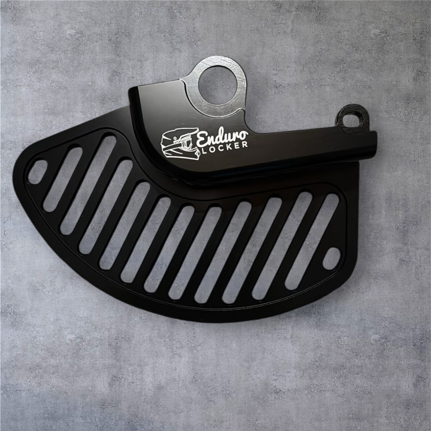 Hard enduro anodised front brake disk guard