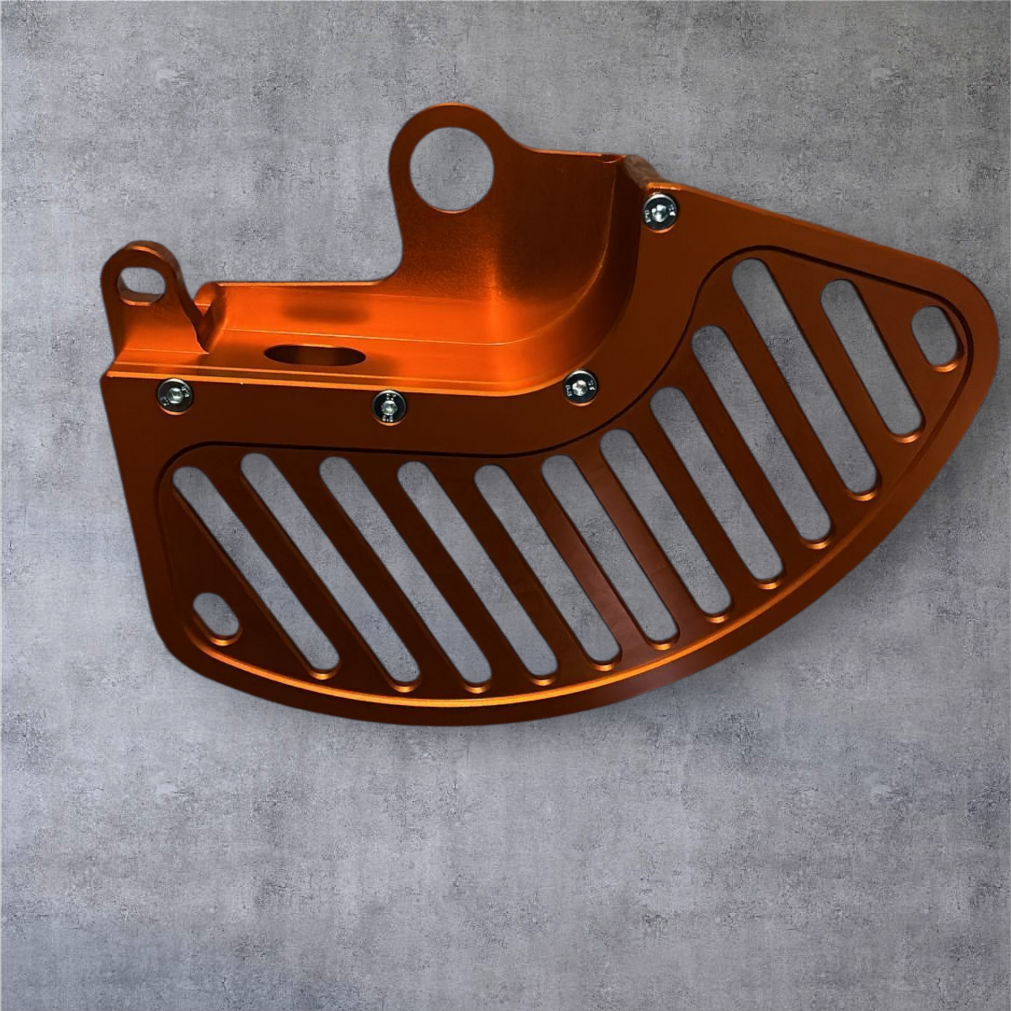 Hard enduro anodised front brake disk guard