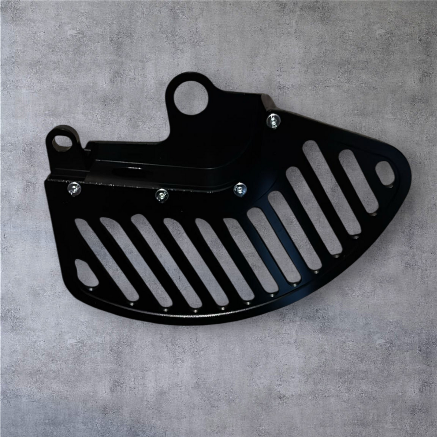 Hard enduro anodised front brake disk guard