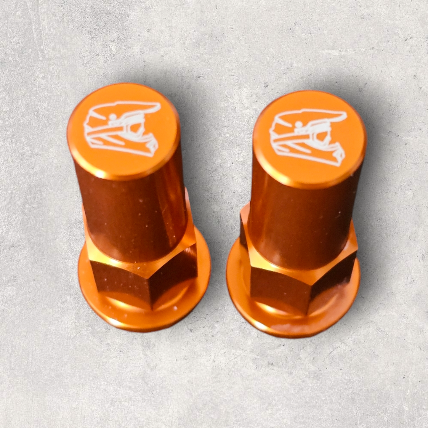 KTM Aluminium Lock Nuts & Washer Set.