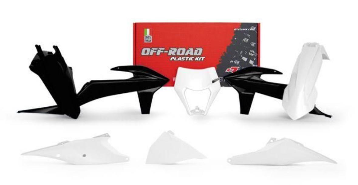 PLASTIC KIT/6 2020-23 EXC/EXC-F OEM GREY, RTECH