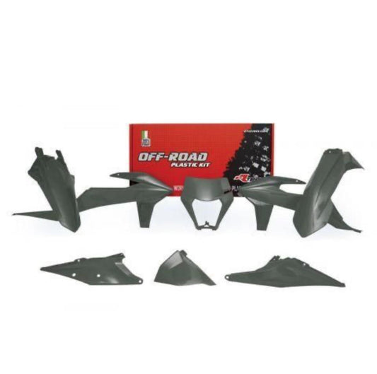 PLASTIC KIT/6 2020-23 EXC/EXC-F OEM GREY, RTECH
